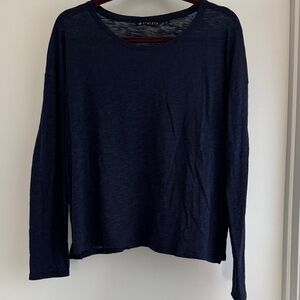 Athleta Midnight Blue Long Sleeve Tee